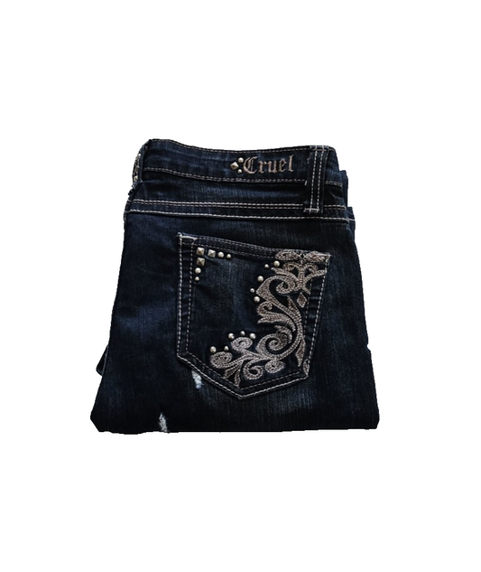 Cruel Girl GWEN Distressed Denim Jeans Ladies Size 11