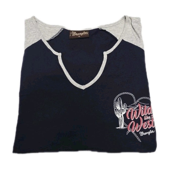 Wrangler Wild Like The West Sleeveless Tee Ladies Size 16