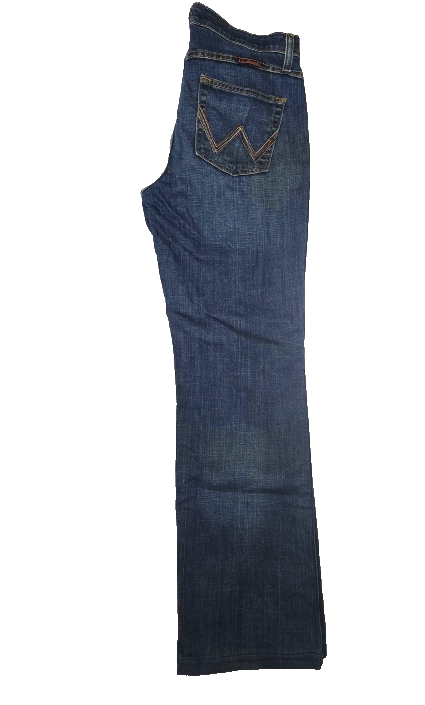 Wrangler Jeans  5/6 X 29 Blue Medium Wash Bootcut Stretch Denim Pockets