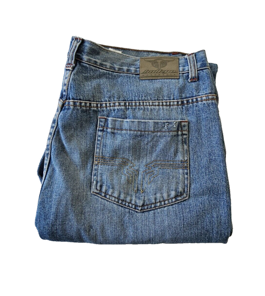 Bullzye Brando Relaxed Fit Mens Jeans Size 42x28