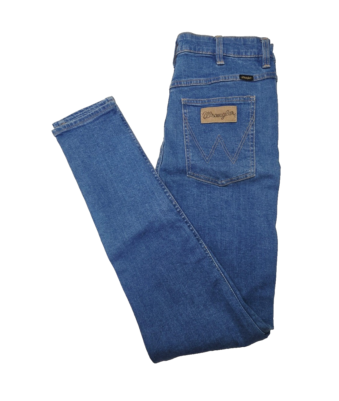 Wrangler Jeans Women's 10 Blue Hi Pins Skinny High Rise Stretch Denim Pockets