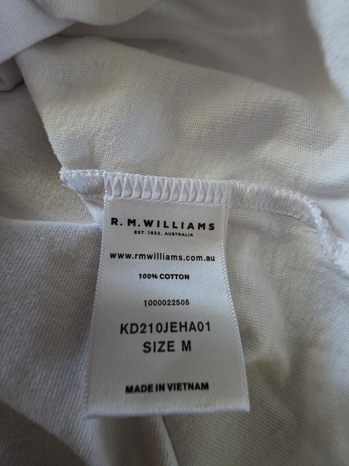 R.M. Williams Longhorn Logo Mens T-Shirt Size M