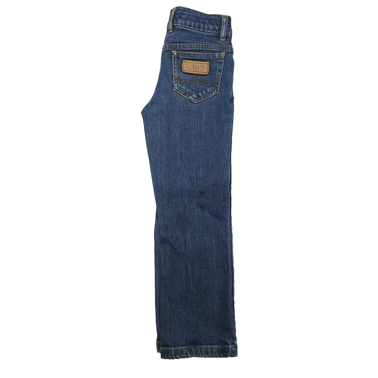 RB Sellars Jeans Boy's 5-6 Years Blue Straight Stretch Denim Workwear Casual