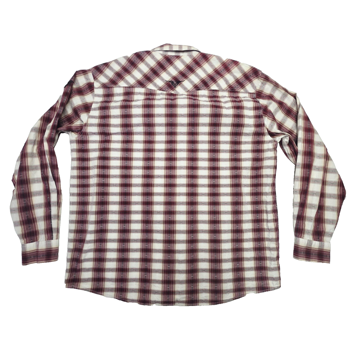 Bullzye Shirt Mens 2XL Red Plaid Long Sleeve Snap Front Western Casual Country