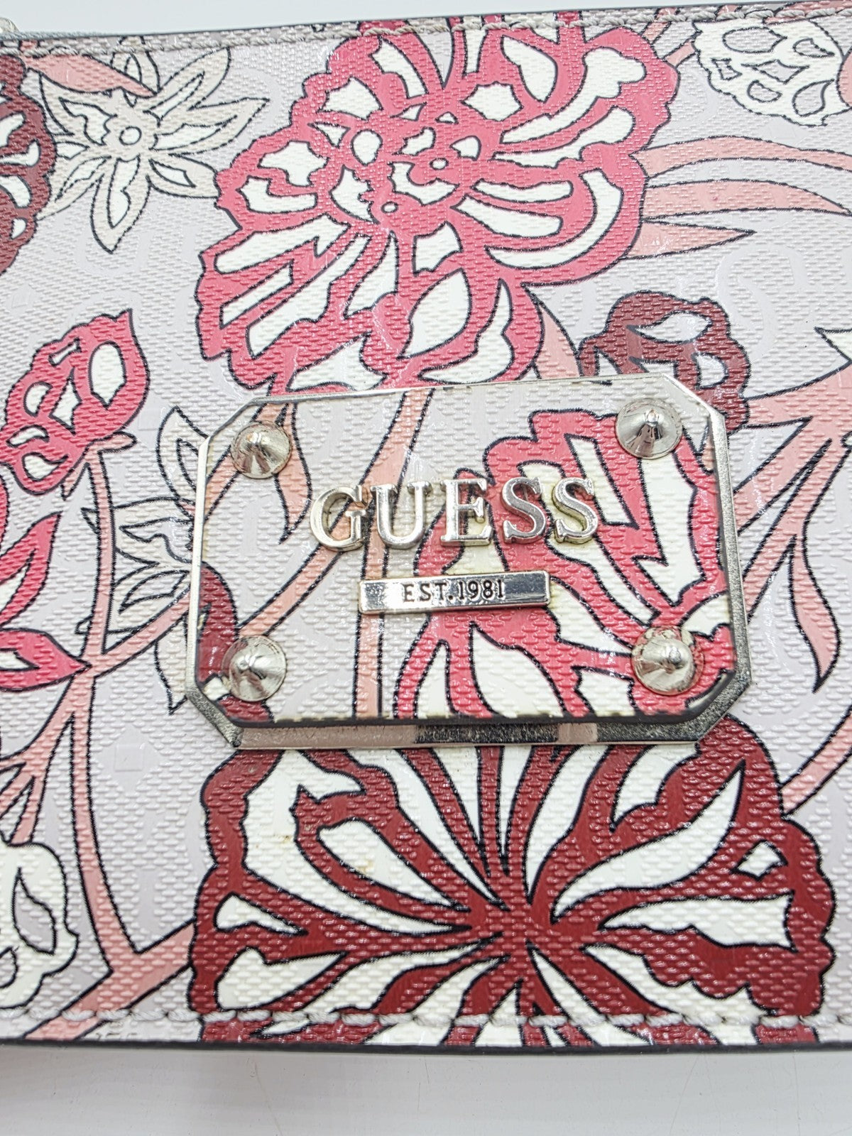 GUESS Logo Crossbody Clutch Pouch Zip Bag