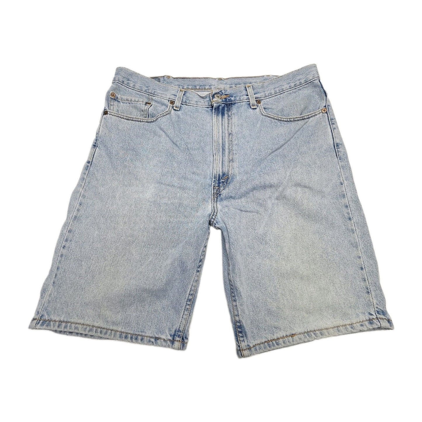 Levi's Shorts Men's 38 Blue 505 Regular Fit Denim Bermuda Jeans Casual Summer
