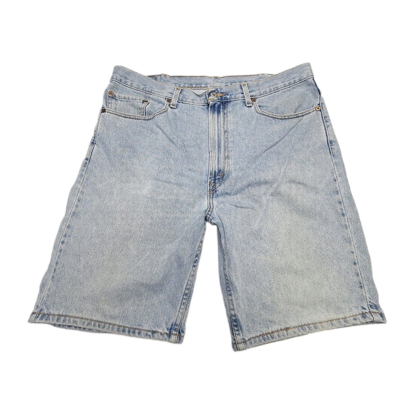 Levi's Shorts Men's 38 Blue 505 Regular Fit Denim Bermuda Jeans Casual Summer