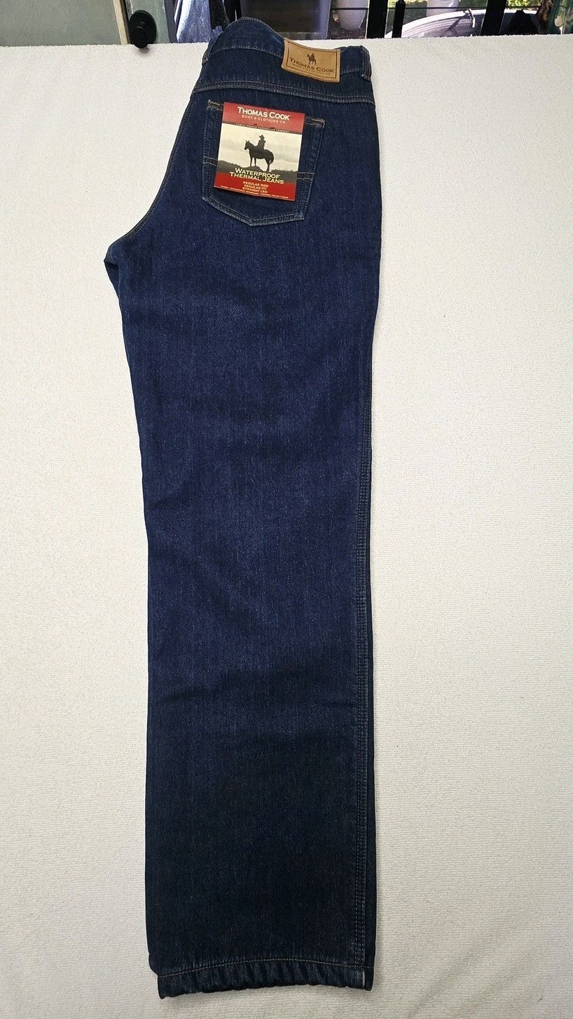 Thomas Cook Jeans Women's 14 Waterproof Thermal Straight Denim NWT