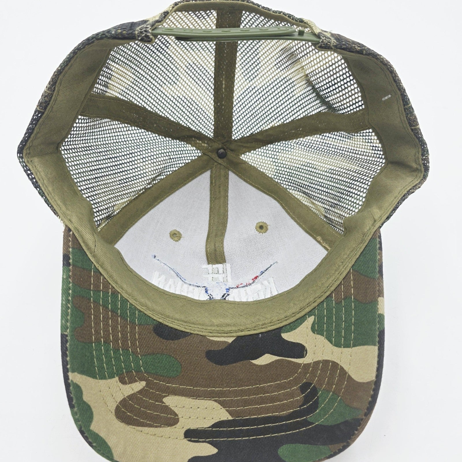 Lee Kernaghan Trucker Cap Mens One Size Mesh Snapback Hat Camouflage Baseball
