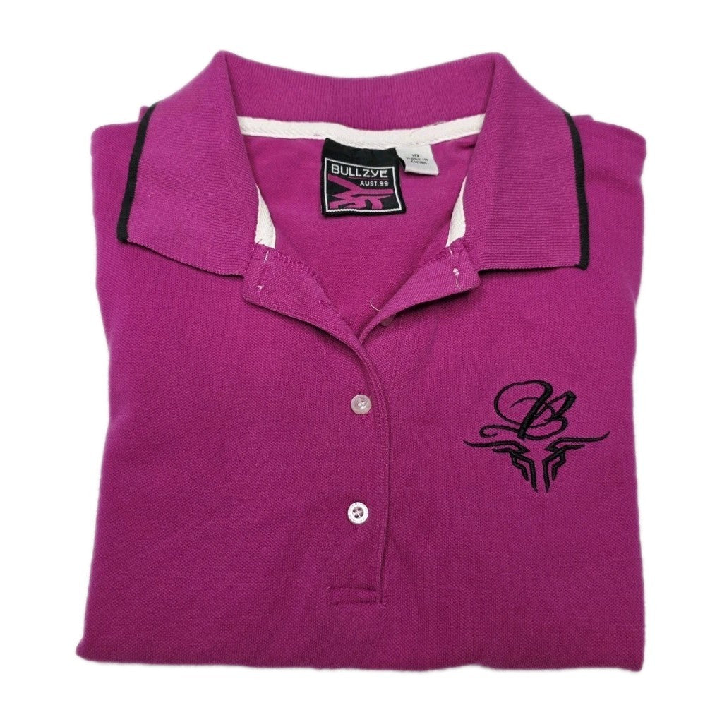 Bullzye Short Sleeve Polo Shirt Ladies Size 10