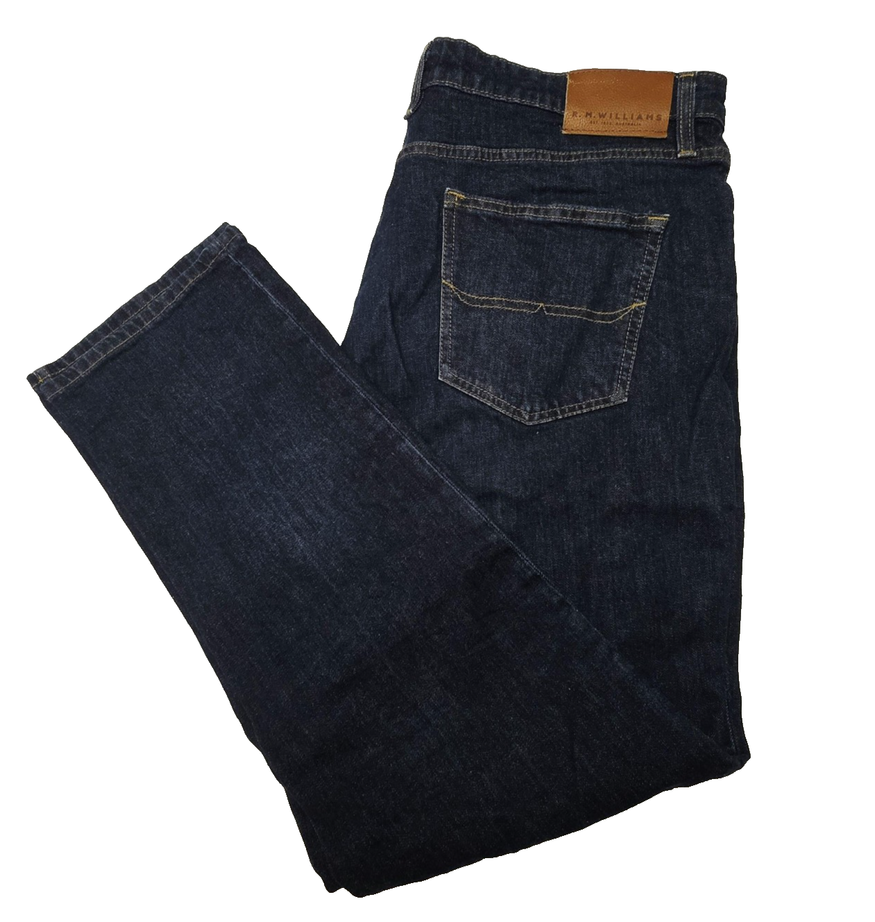 R.M. Williams Jeans Men's 40x32 Blue Straight Regular Stretch Denim TJ275DXIW01