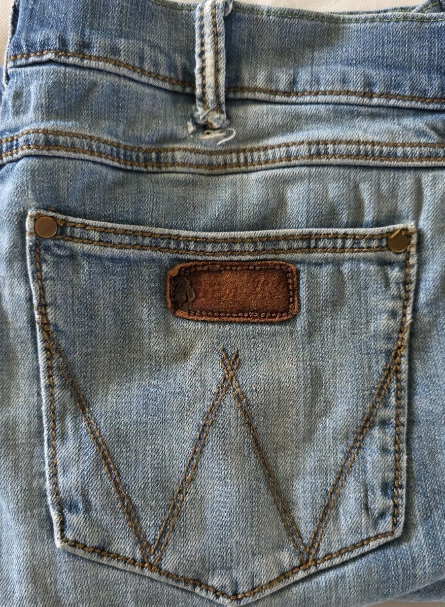 Wrangler Retro Slim Straight Jeans Mens Size 35 x 33