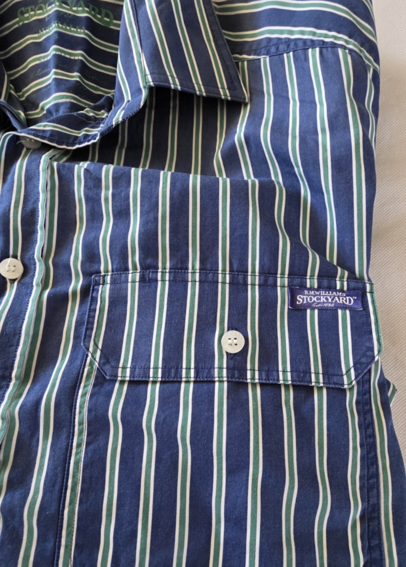 R.M Williams Stockyard Regular Fit Long Sleeve Shirt Men's Size Small