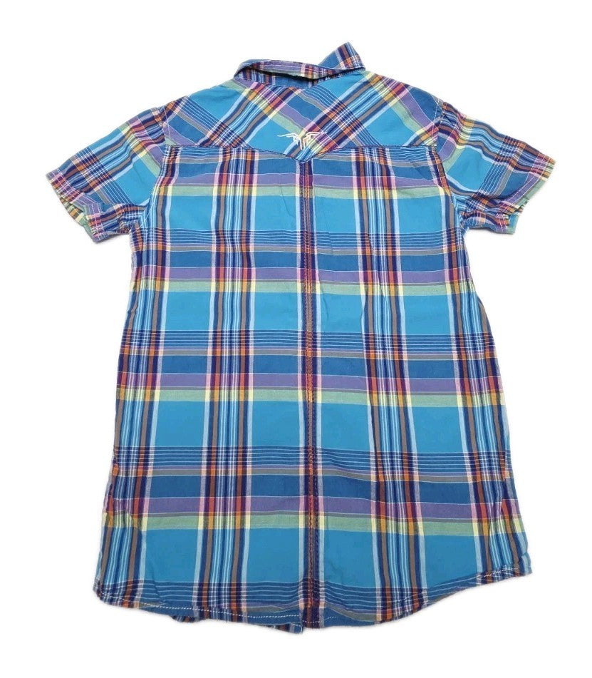Bullzye Western Short Sleeve Shirt Girls Size 12