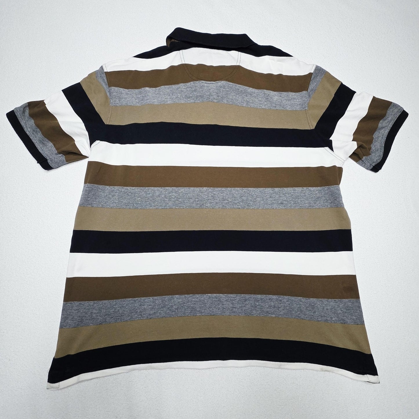 Thomas Cook Shirt Men's 4XL Multicolour Striped Short Sleeve Cotton Polo