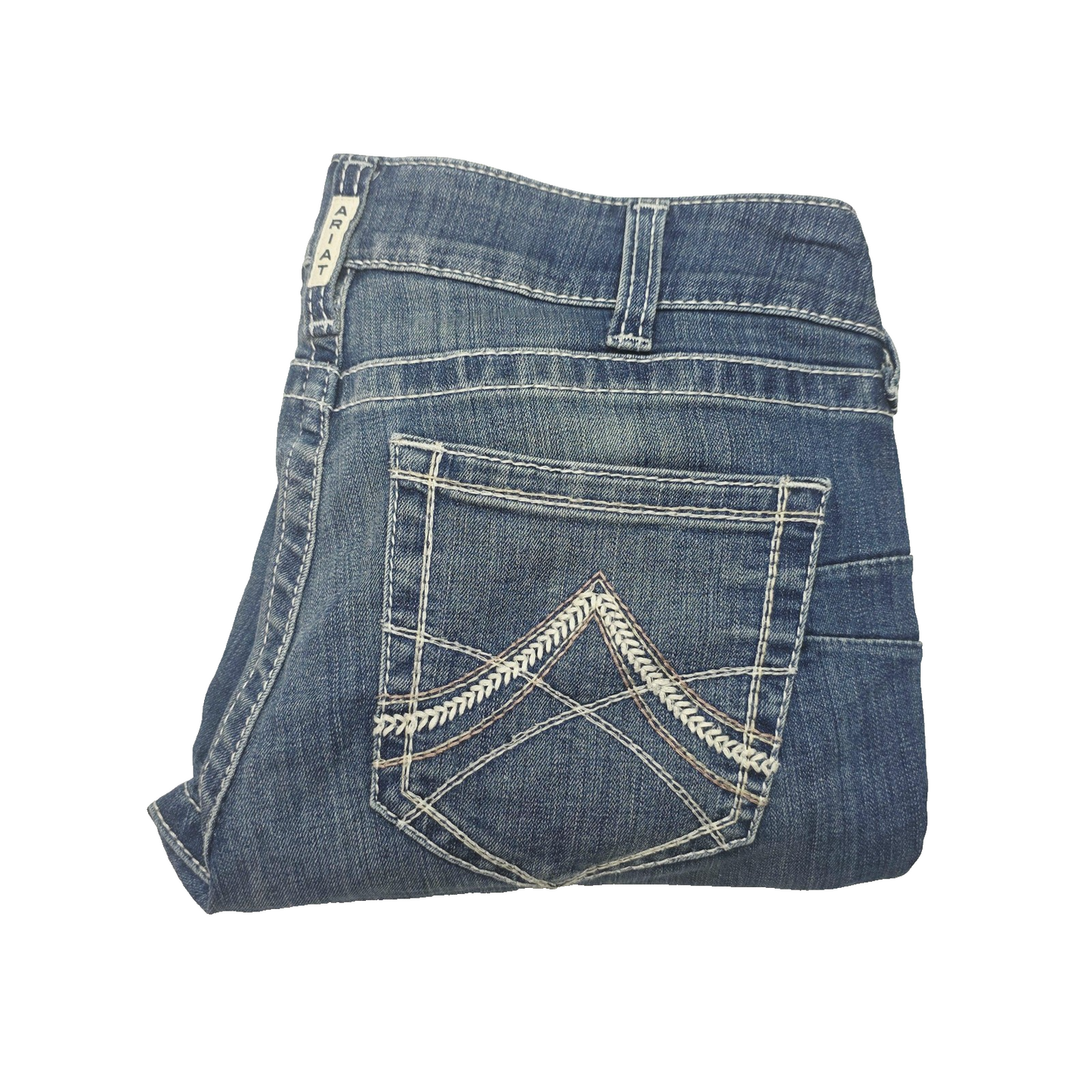 Ariat Jeans Women's 31S Blue R.E.A.L. Straight Icon Rainstorm Denim 10017217