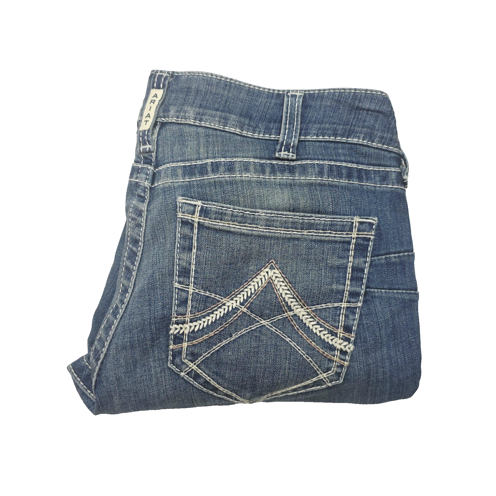 Ariat Jeans Women's 31S Blue R.E.A.L. Straight Icon Rainstorm Denim 10017217