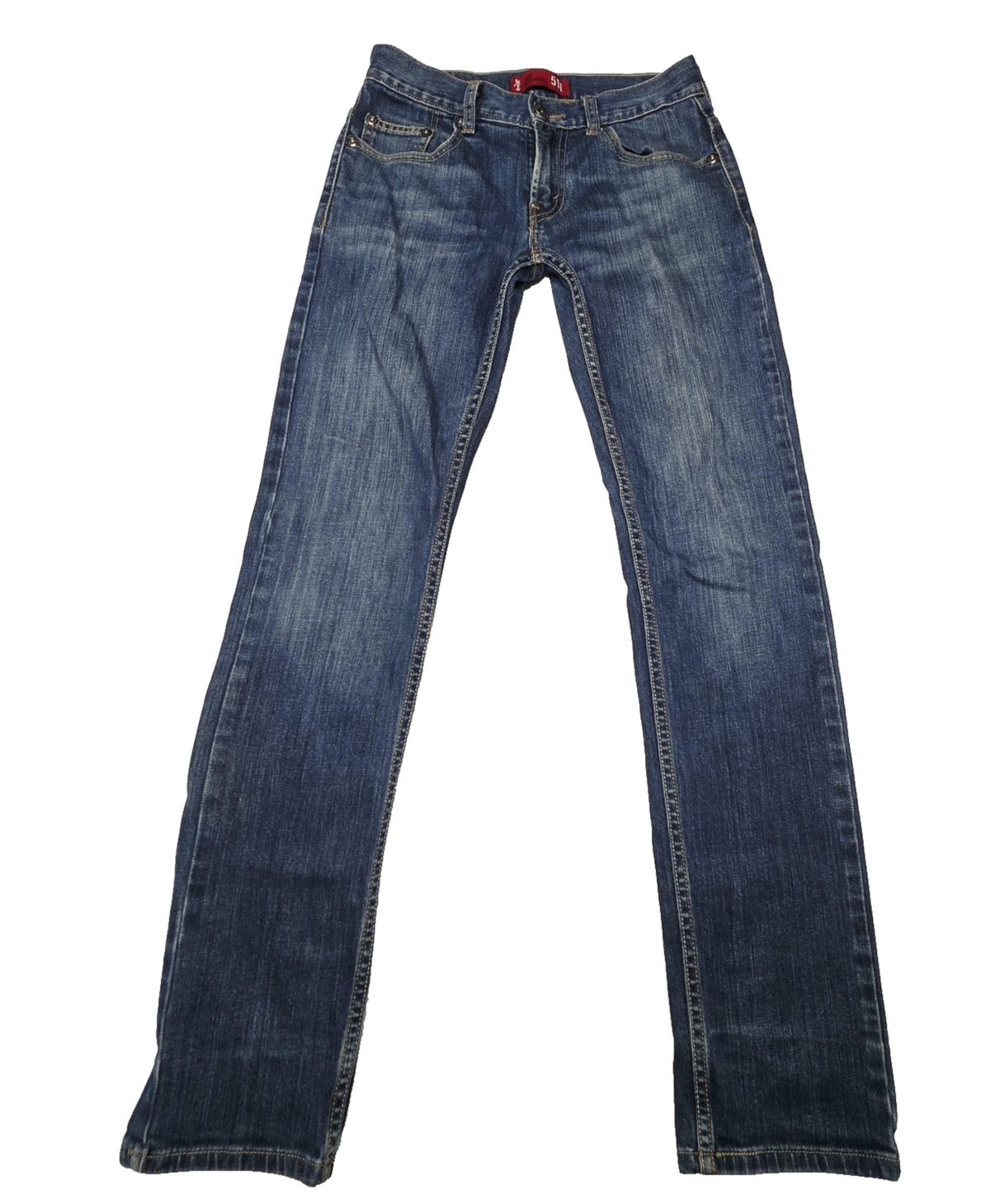 Levi's 511 Jeans Men's 28x31 Blue Slim Straight Denim Zip Fly Medium Wash Logo