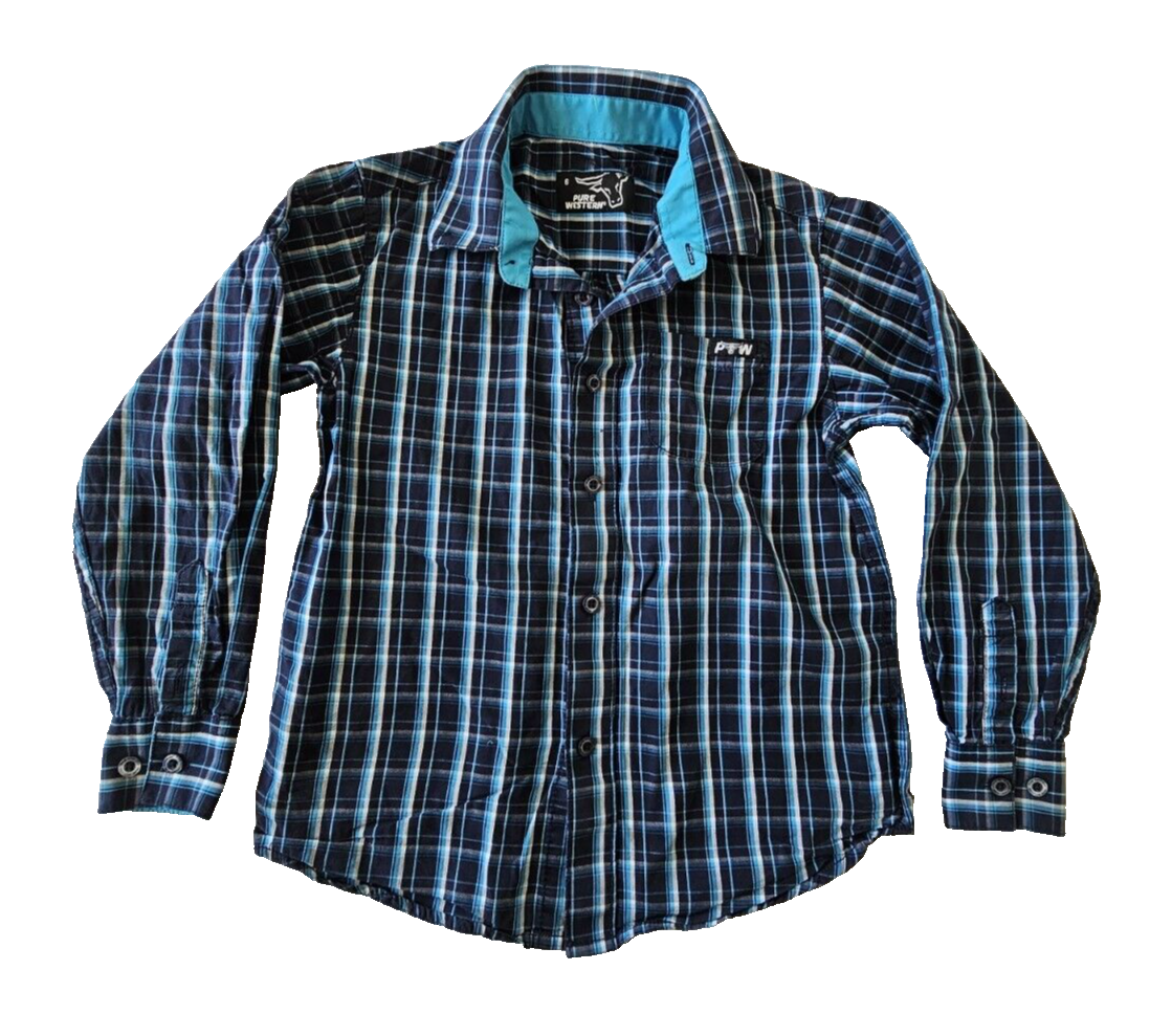 Pure Western Long Sleeve Western Shirt Boys Size 6