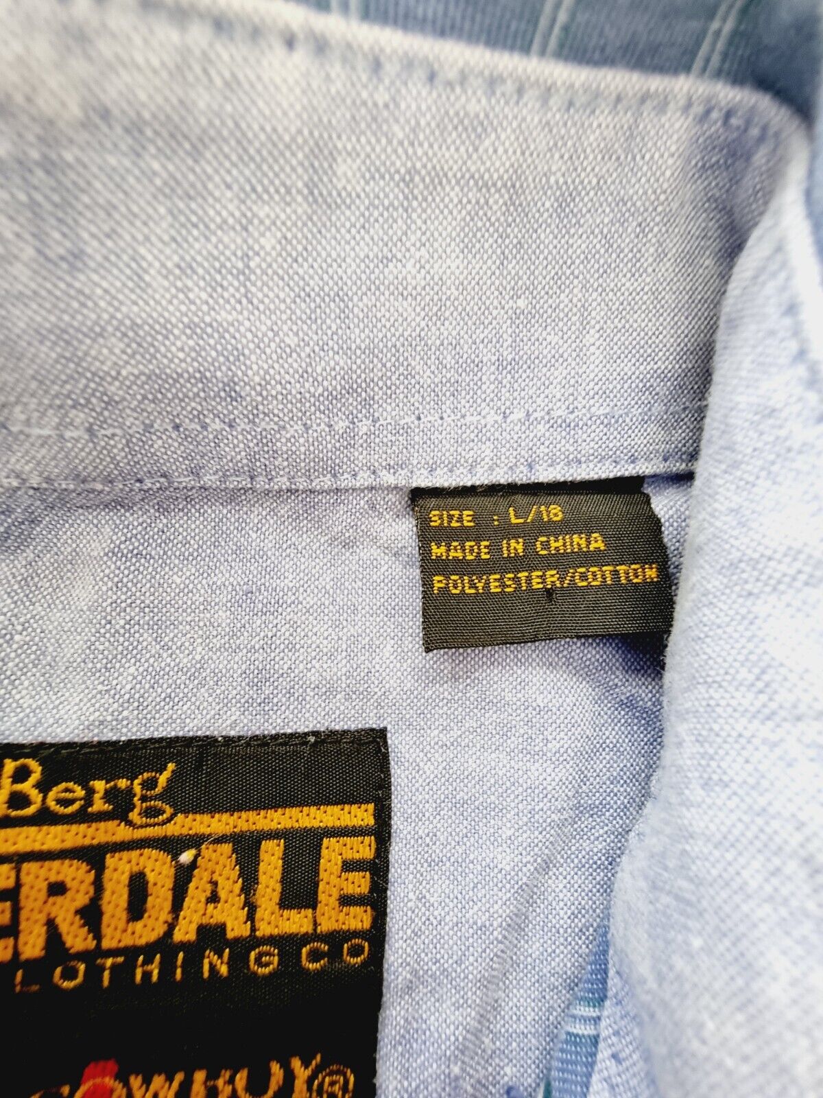 Bob Berg Silverdale Cowboy cut Extra Long Tails Mens Shirt Size Large