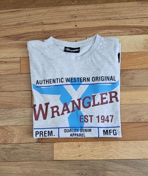 Wrangler Western Grey T-Shirt Men's Size S