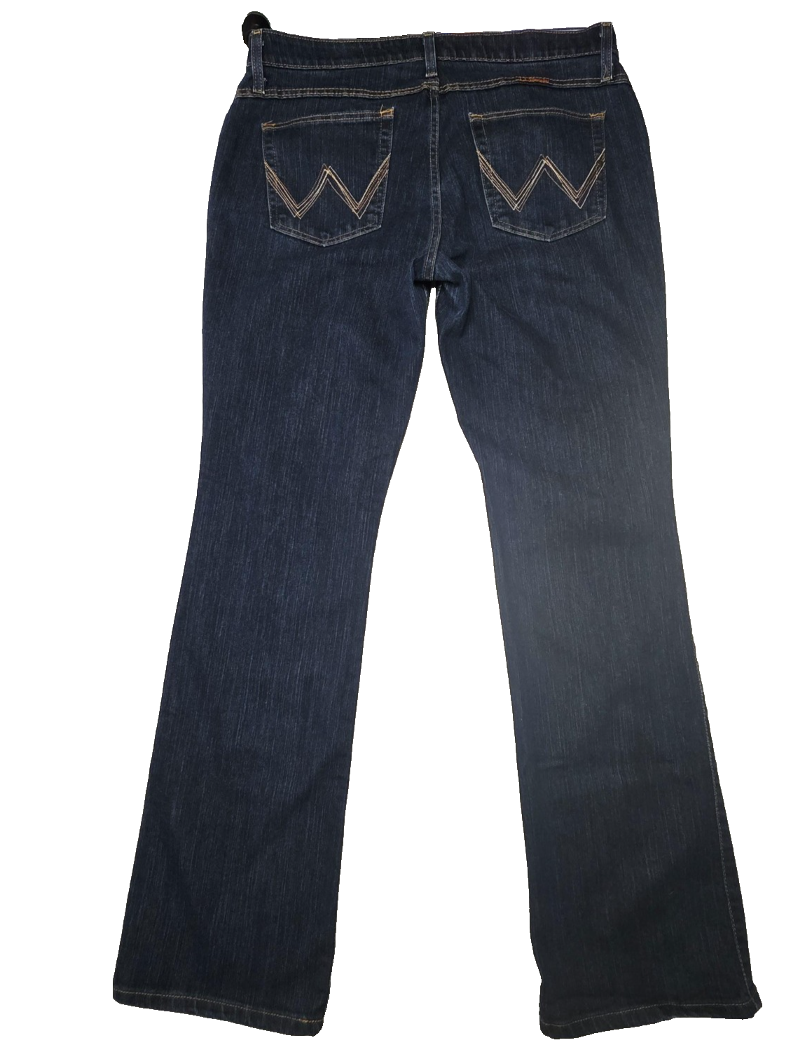 Wrangler Jeans Dark Wash Bootcut Stretch Denim 15/16x34 Embroidered