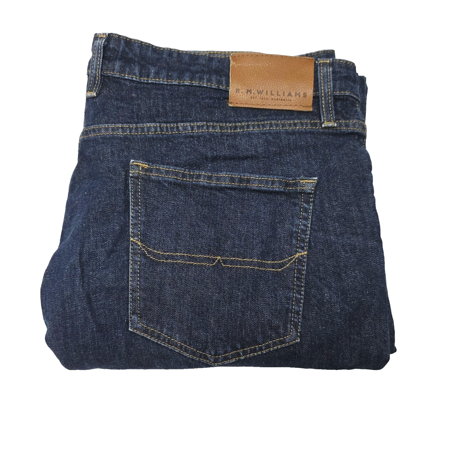 R.M. Williams Jeans Men's 40x32 Blue Straight Regular Stretch Denim TJ275DXIW01