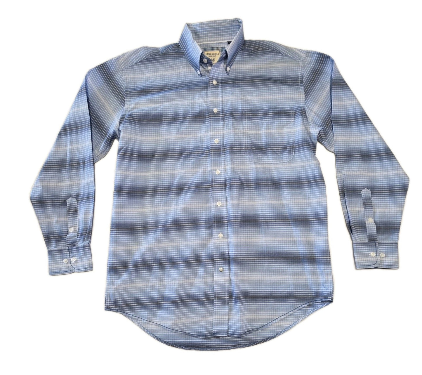 Panhandle Rough Stock Western Long Sleeve Shirt Mens Size M