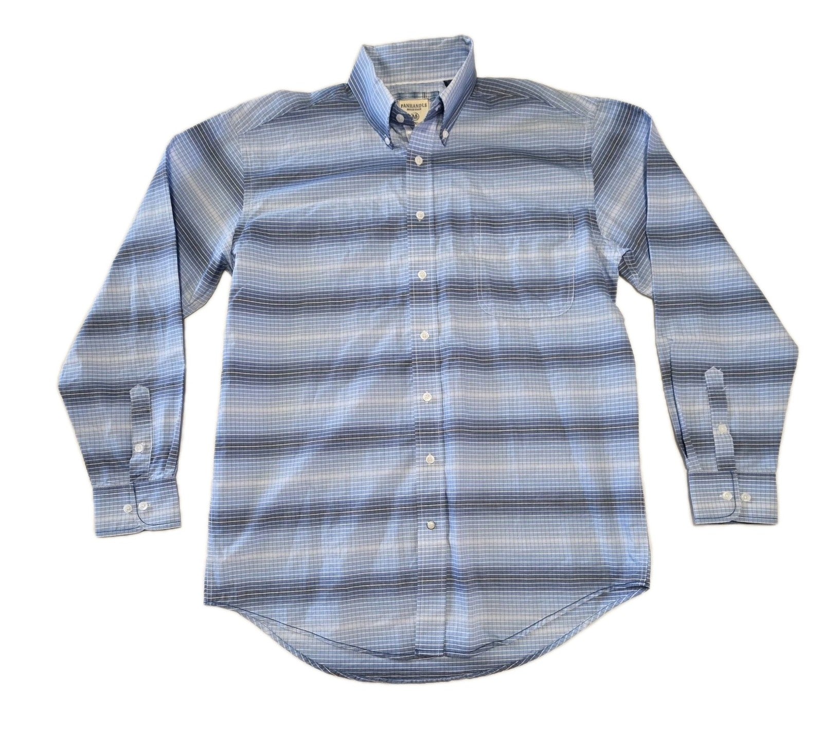 Panhandle Rough Stock Western Long Sleeve Shirt Mens Size M