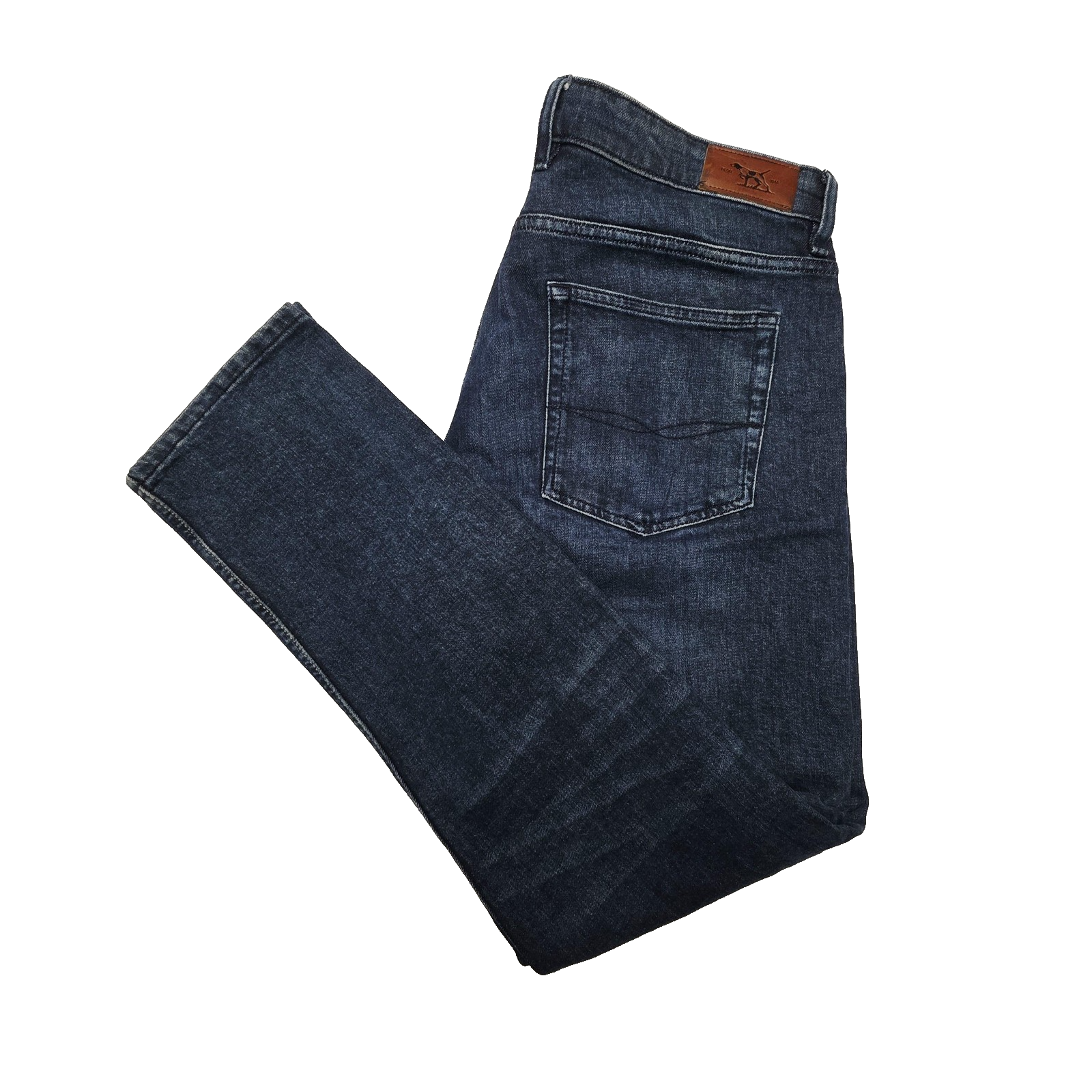 Rodd & Gunn Jeans Mens 36R Blue Straight Regular Stretch Denim Made In Italy
