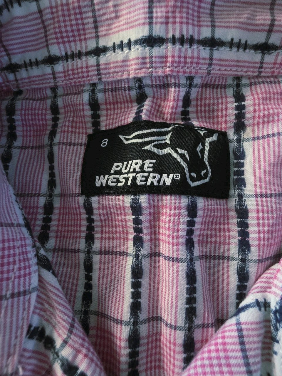 Pure Western Rodeo Arena Shirt Ladies Size 8