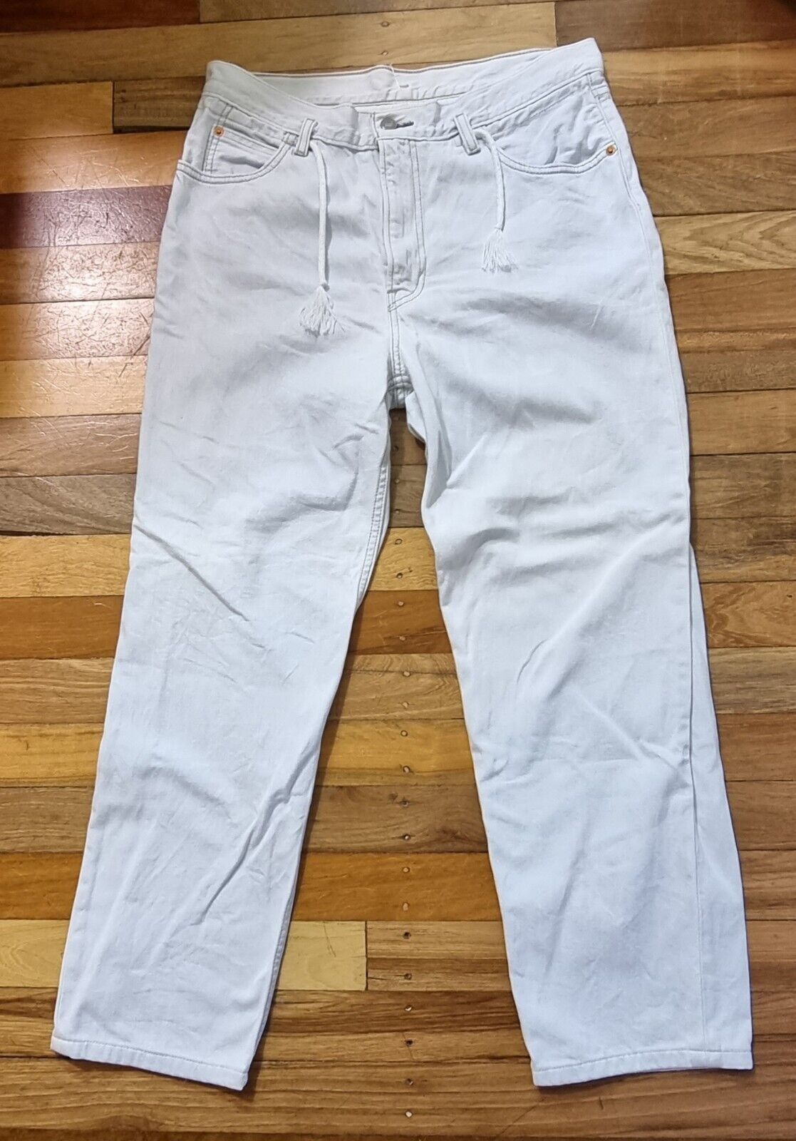 Levis Baggy High Rise Drawstring Waist Boyfriend Style Ladies Jeans Szie 26