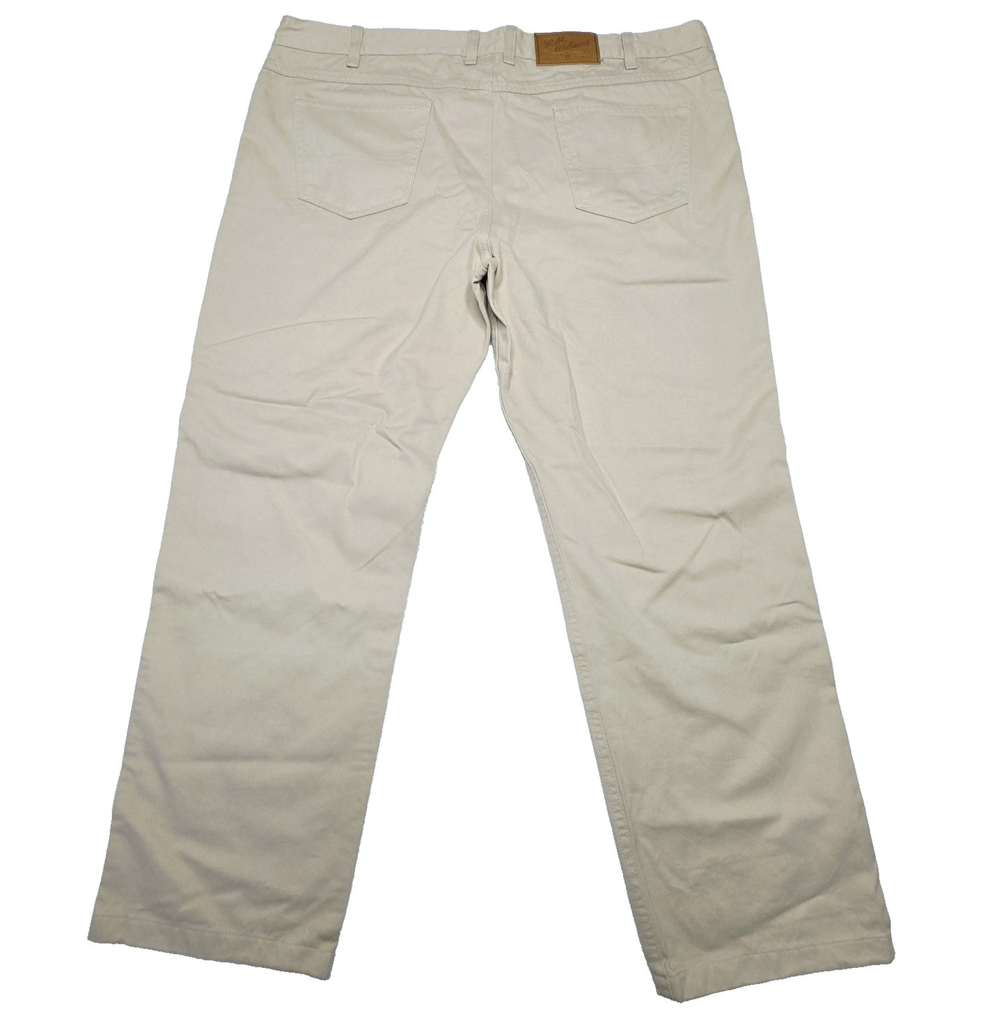 R.M. Williams Pants Men's 42R Beige Chino Regular Cotton Denim Casual TJ780