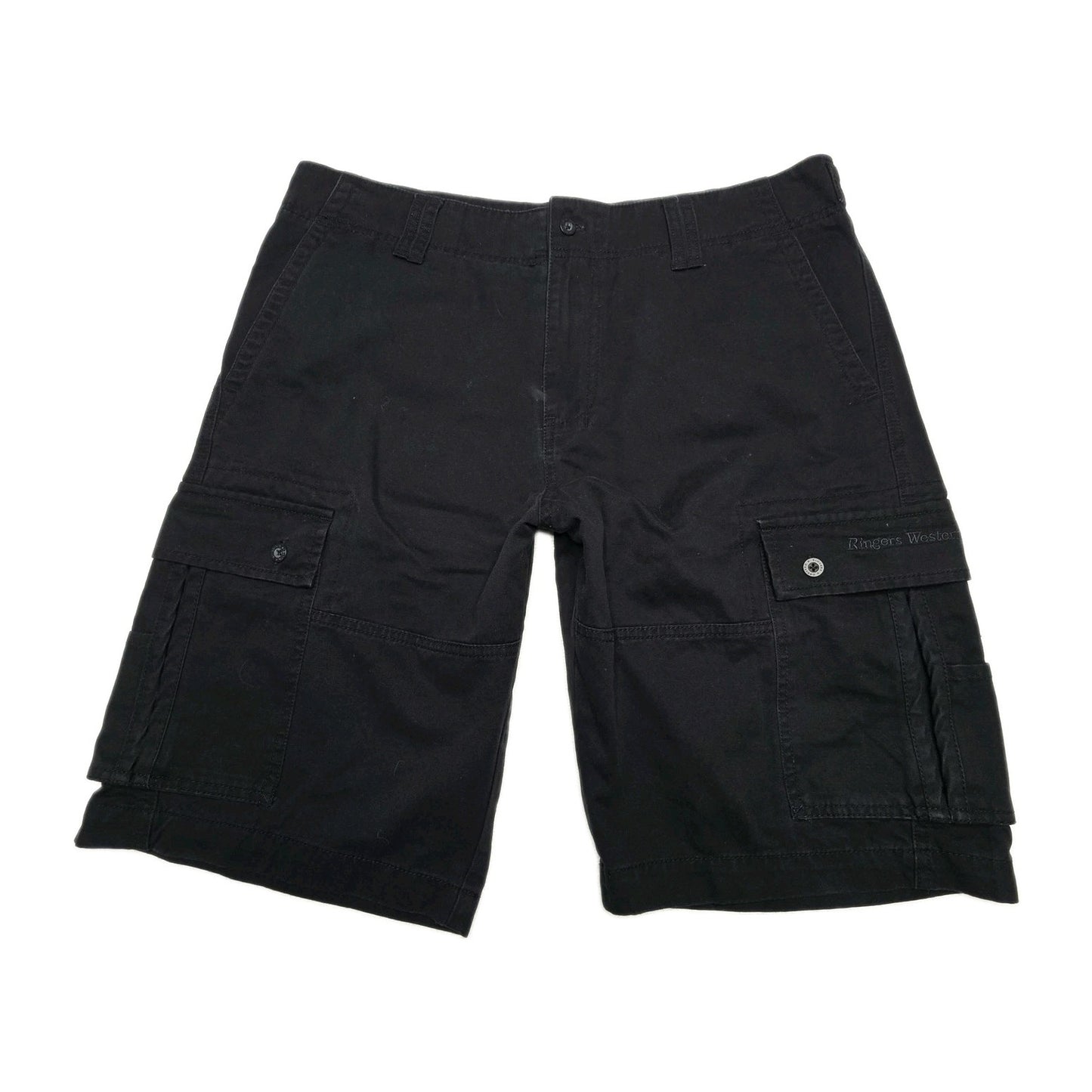 Ringers Western Shorts Men's 34 Navy Cargo Cotton Canvas Workwear Pockets