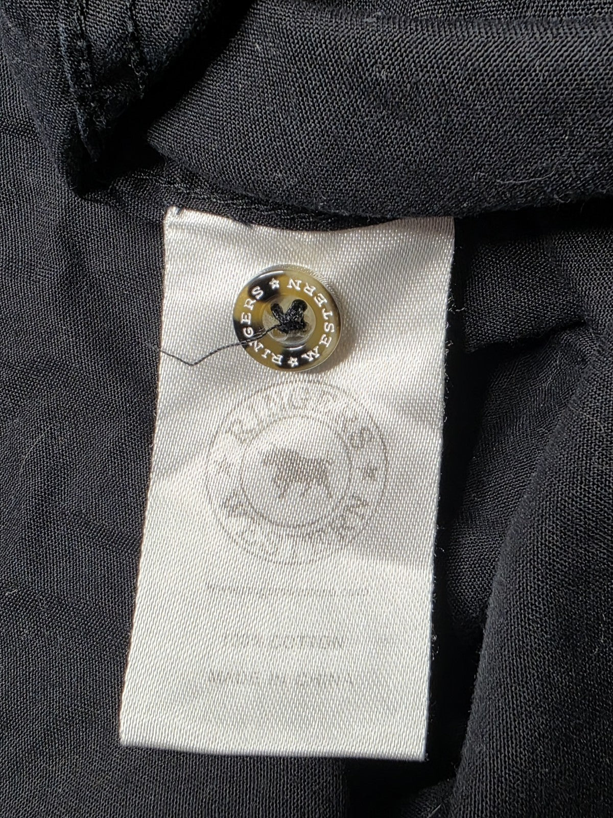 Ringers Western Loose Fit Half Button Long Sleeve Shirt Ladies Size  8
