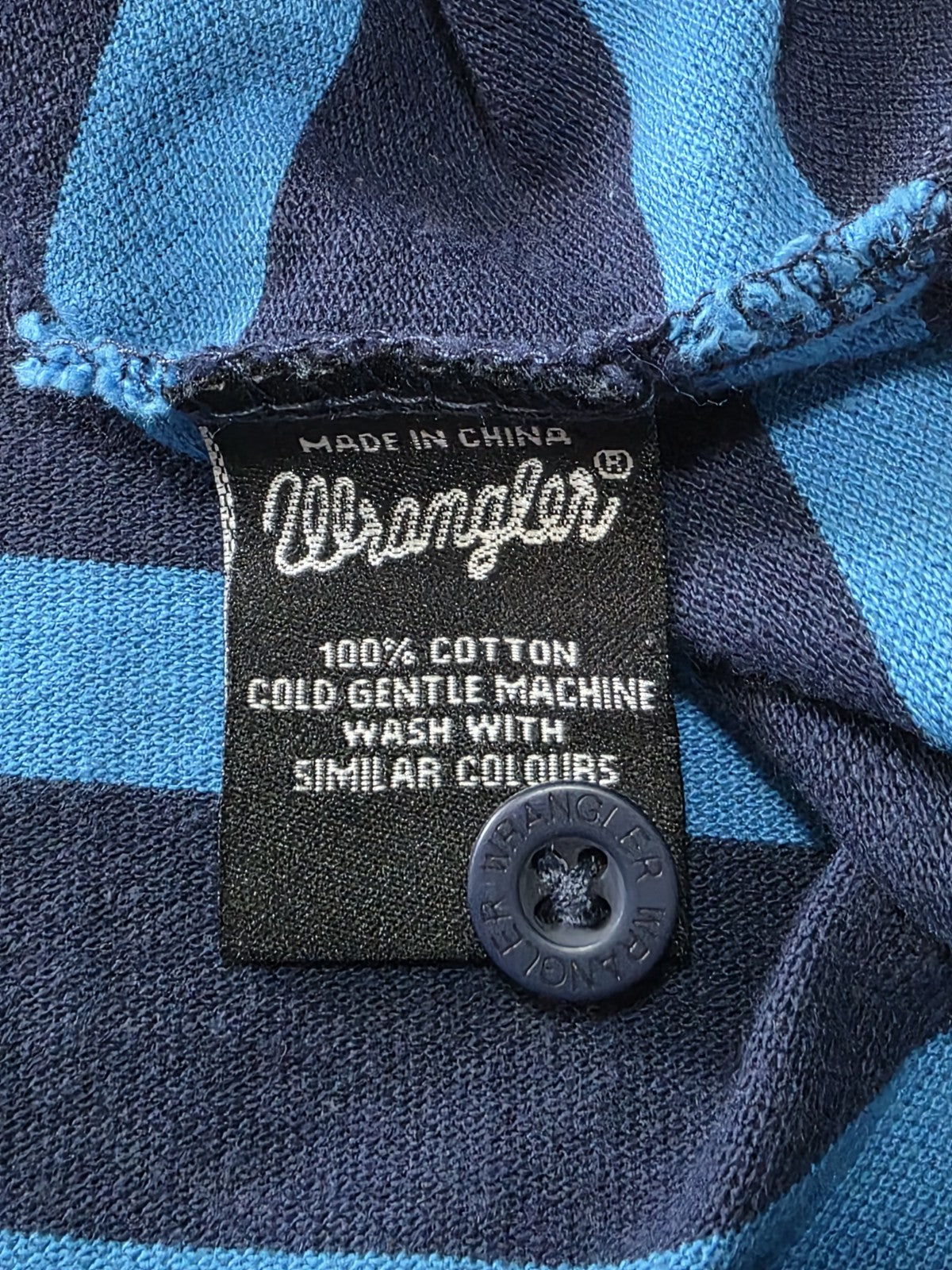 Wrangler Men's Polo Striped Shirt Size 4XL