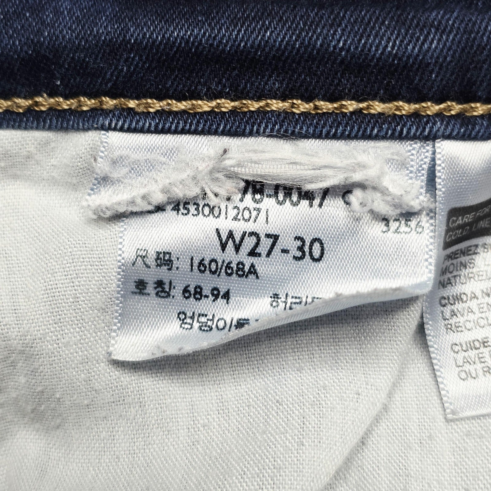 Levi's Jeans Women's 27 x 30 Blue Dark Wash 710 Super Skinny Mid Rise Stretch