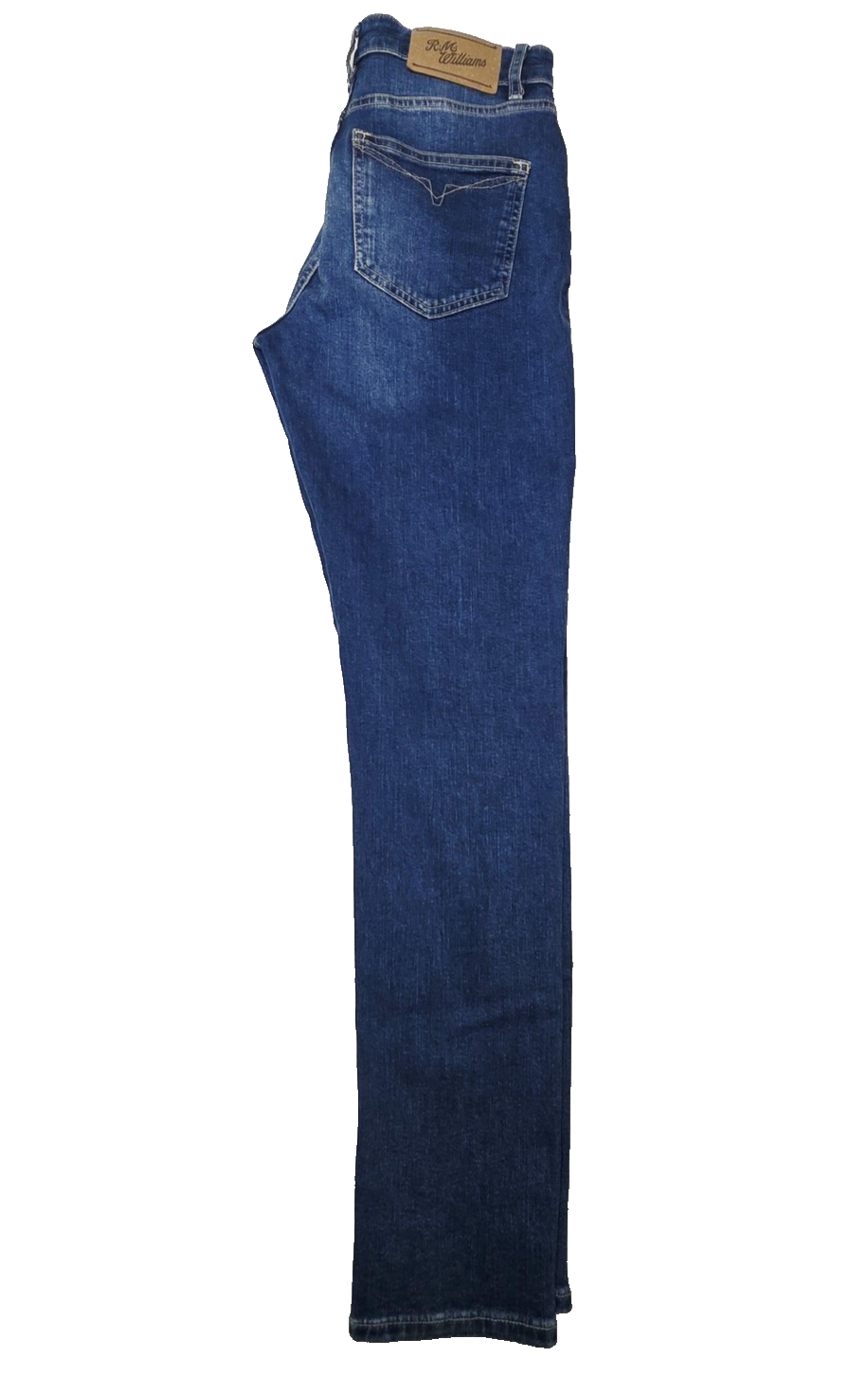 R.M. Williams Jeans Women's 28x30 Blue Skinny Slim Stretch Denim Pockets Logo