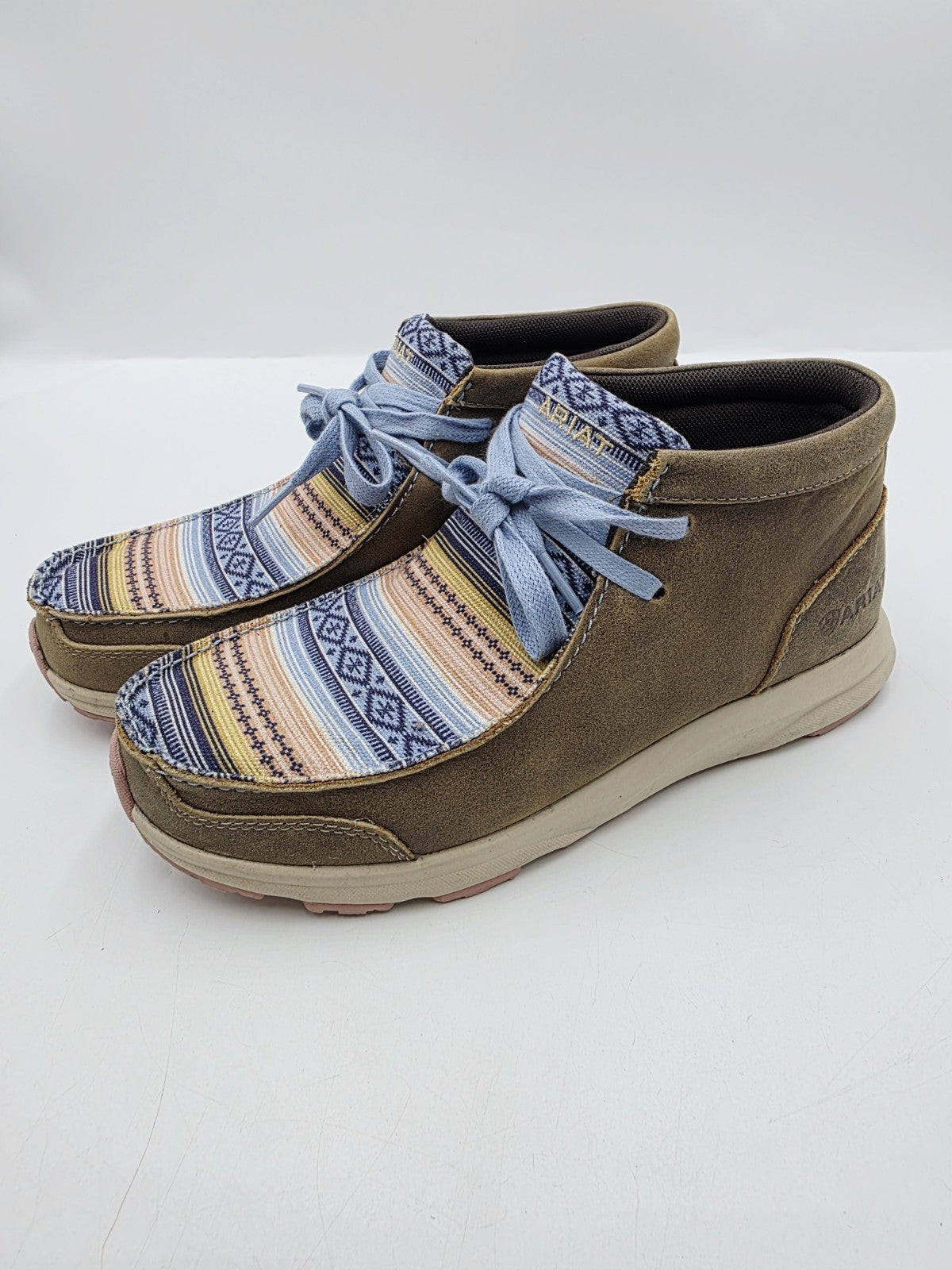 Ariat Spitfire Boots Leather Western Woman 8.5 Relaxed Moc Lace up 10027345 