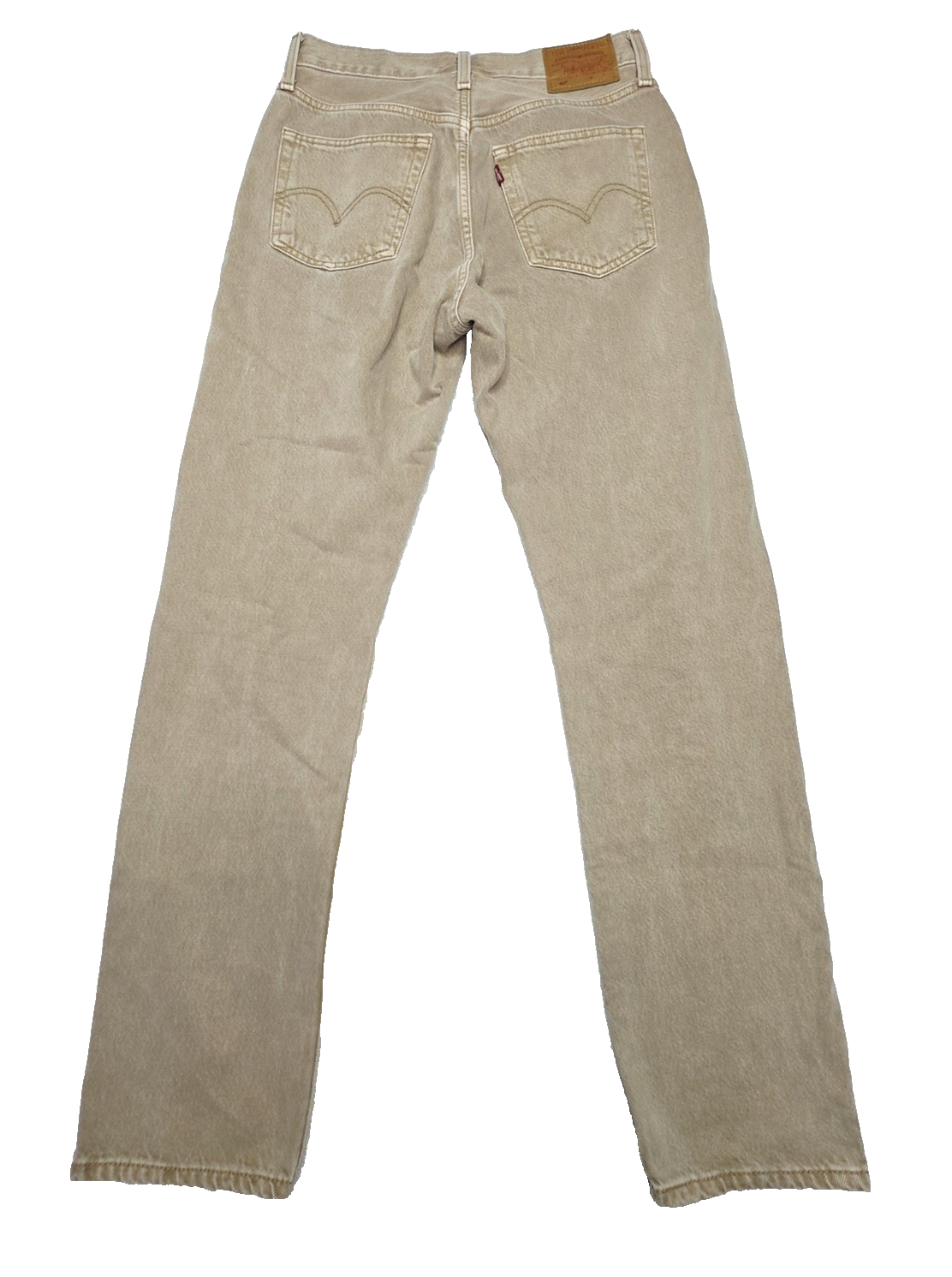 Levi's Jeans Women's 26x30 Beige 501 Straight Button Fly Premium