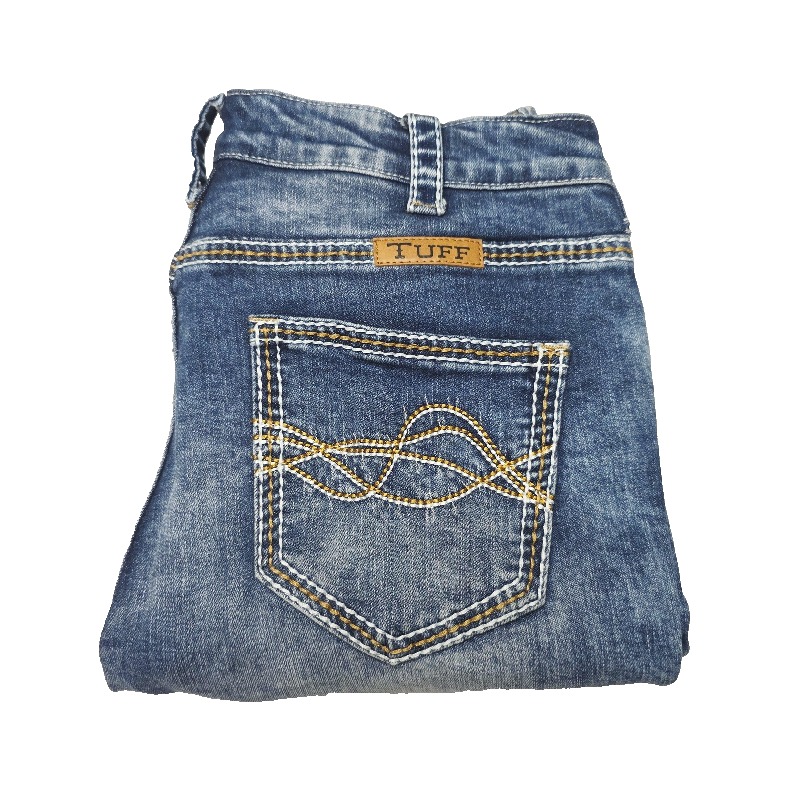 Cowgirl Tuff Co Jeans Women's 30 Blue Bootcut Denim Faded Embroidered