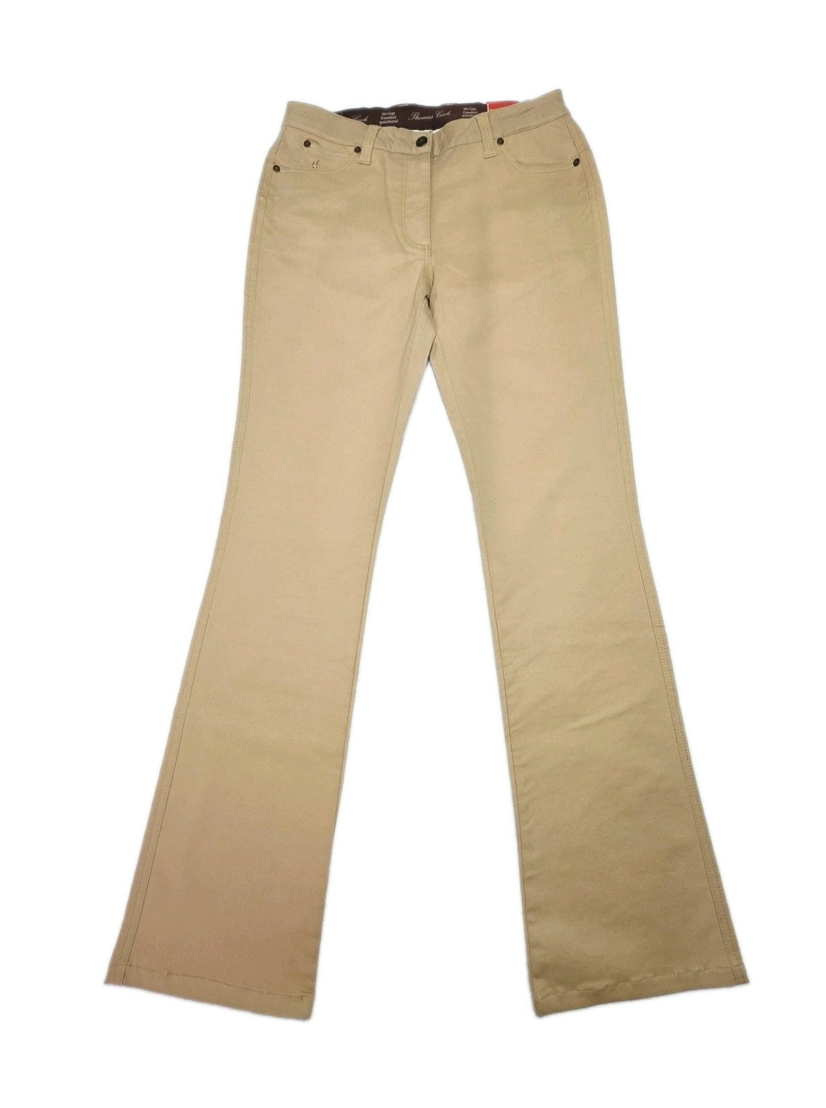 Thomas Cook Jeans Women's 11 Beige Wonder Jean Moleskin Bootcut Stretch NWT