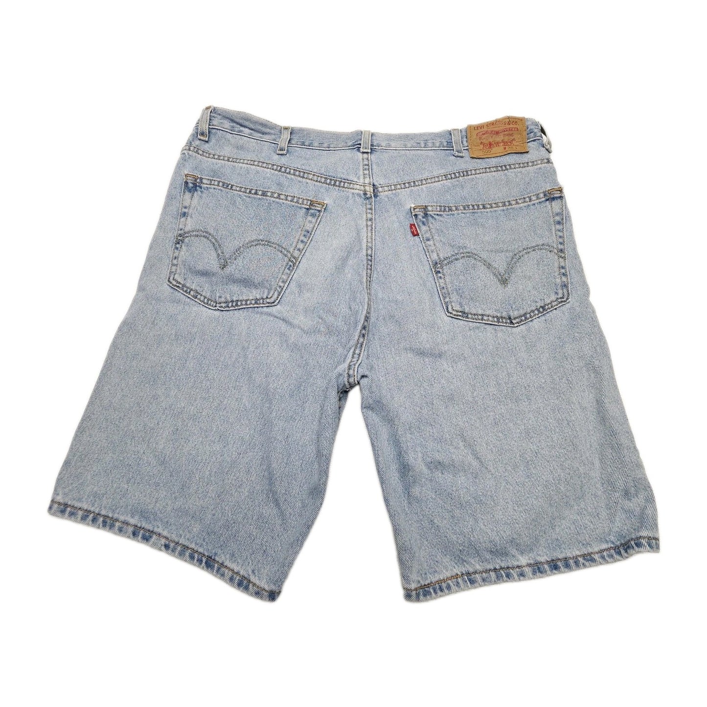 Levi's Shorts Men's 38 Blue 505 Regular Fit Denim Bermuda Jeans Casual Summer
