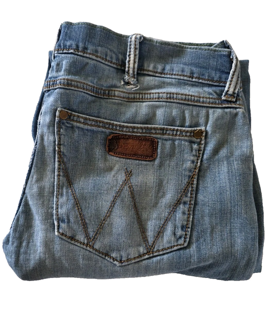 Wrangler Retro Slim Straight Jeans Mens Size 35 x 33