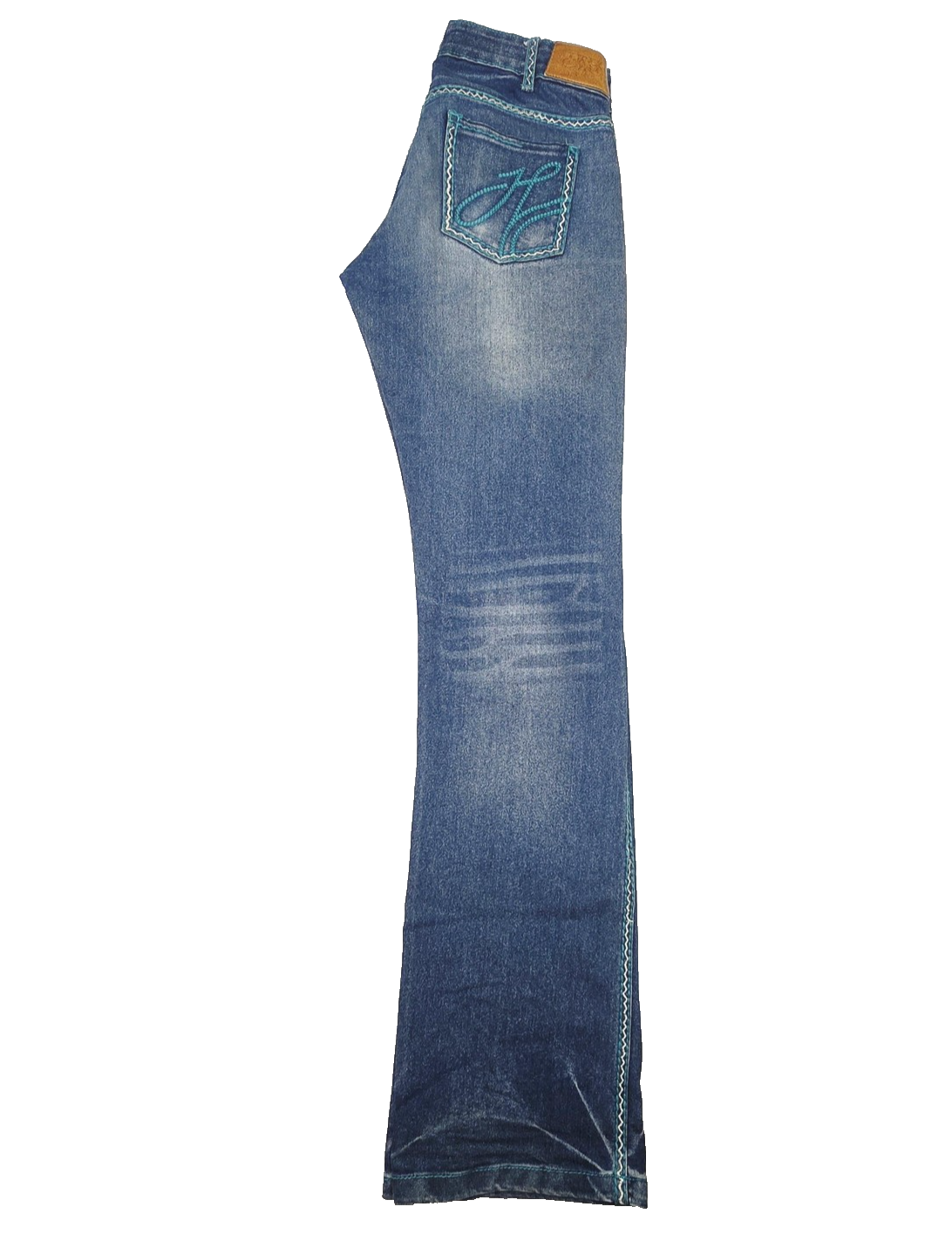 Hitchley & Harrow Jeans Women's 27x35 Blue Bootcut Denim Embroidered Pockets