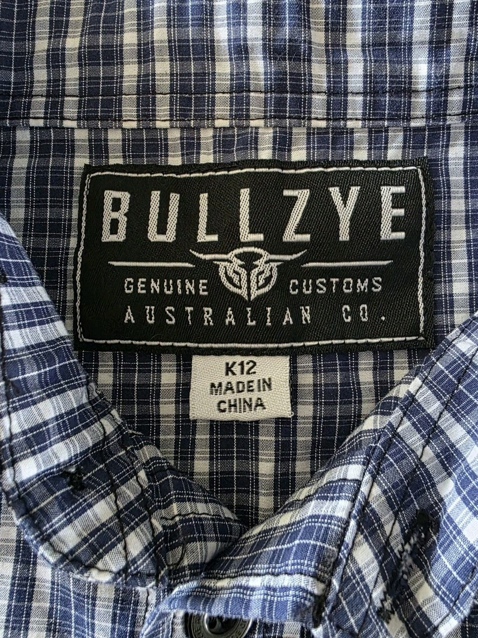 Bullzye Western Long Sleeve Shirt Boys Size 12