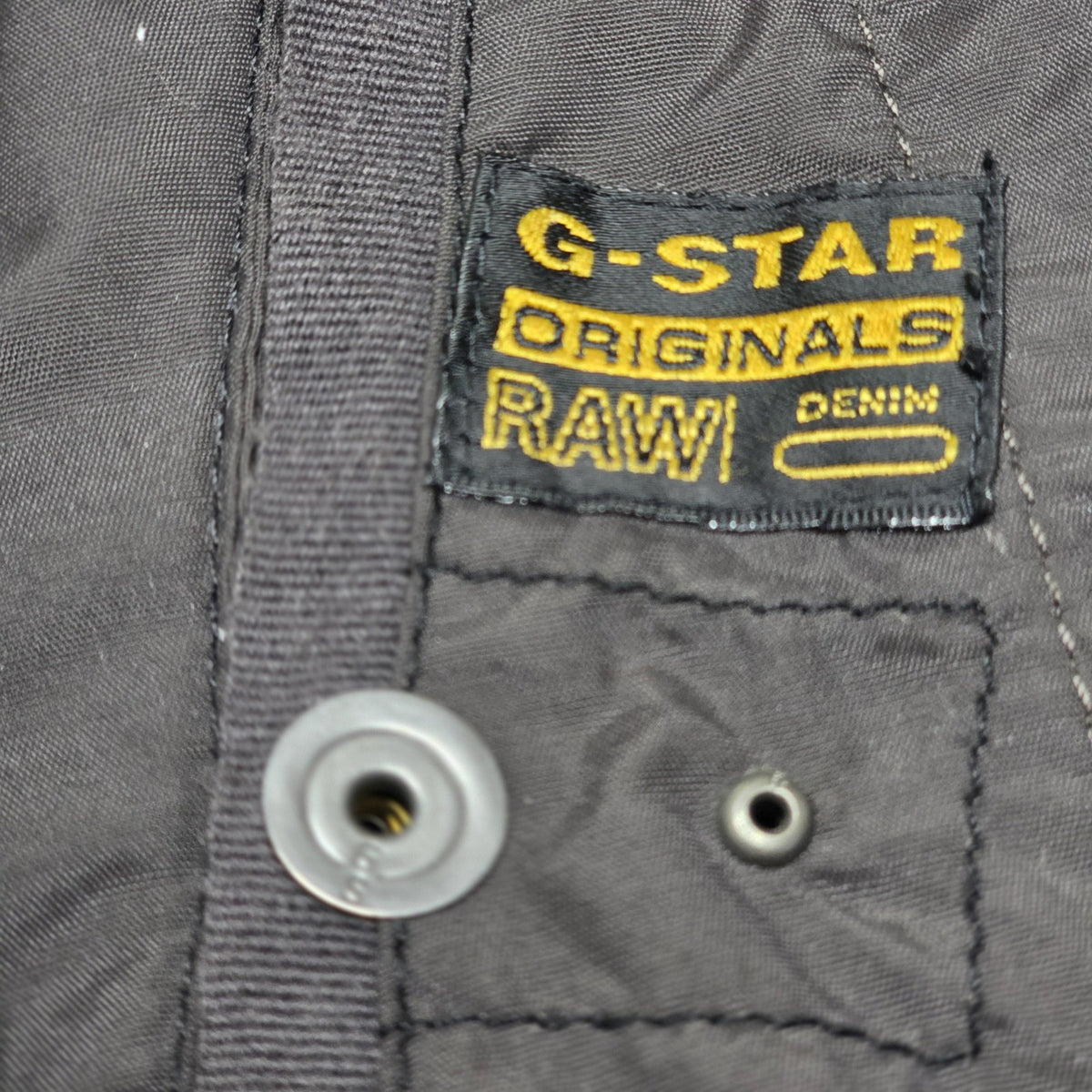 G-Star RAW Jacket Men's XL Black Recolite Laundry Overshirt Pockets Lightweight