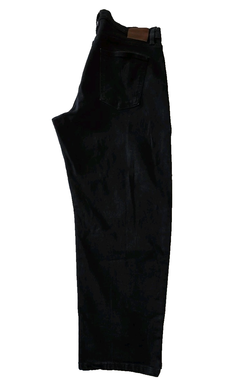 R.M Williams Black Wash High Waisted Straight Leg Jeans Ladies Size 34