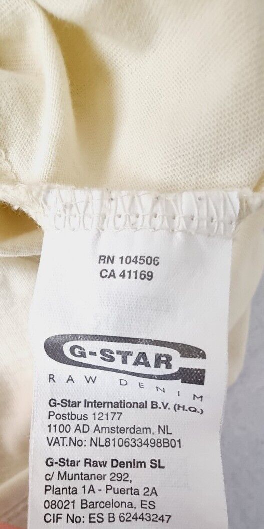 G-Star Large Logo Short Sleeve T-Shirt Mens Size M