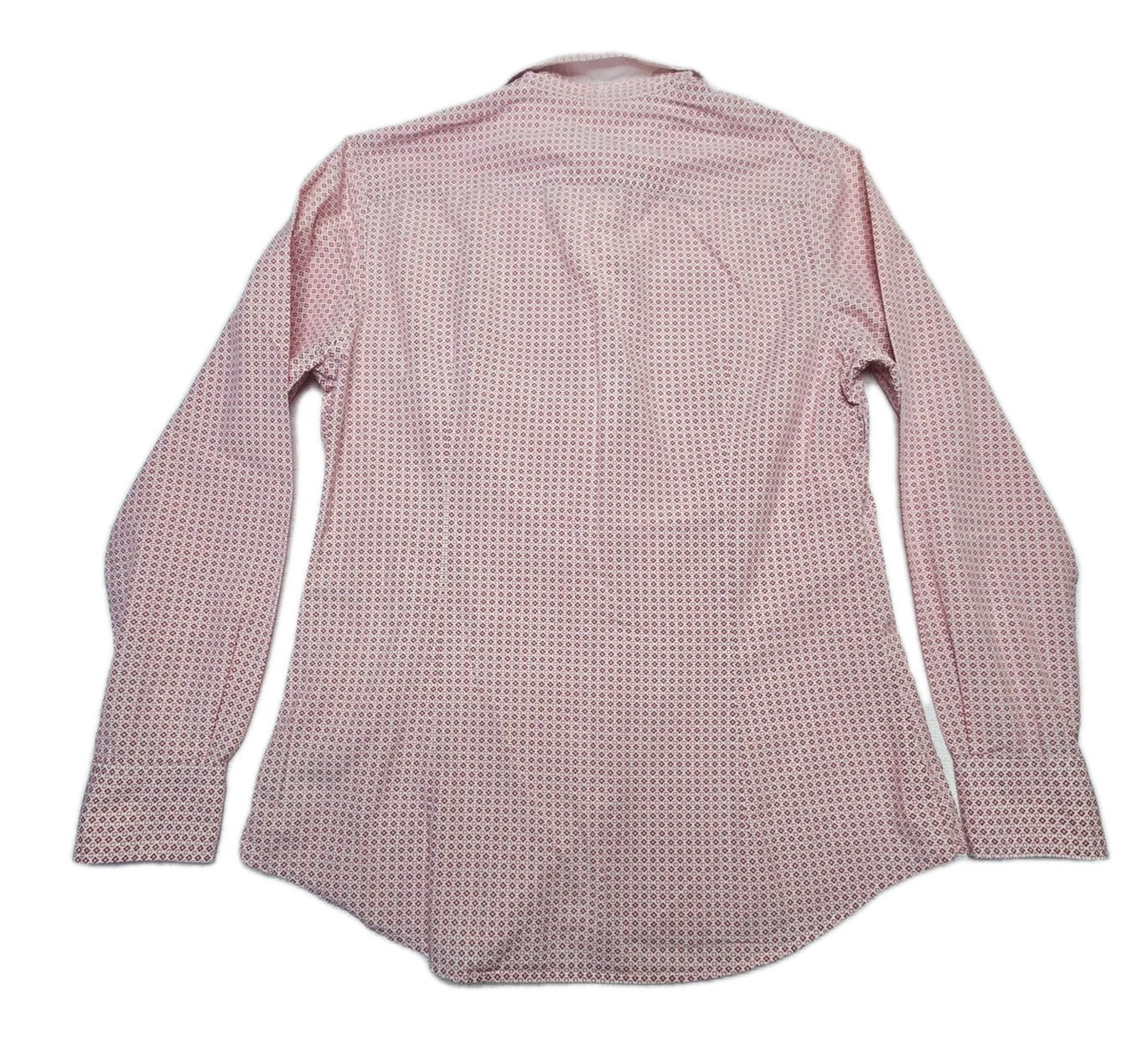 R.M. Williams Shirt Women's 10 Red Long Sleeve Button Up Cotton Geometric